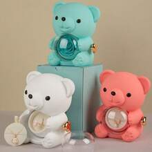 1Pc Creative Rotating Rose Jewelry Box Red Soap Flower Bear Gifts Box Pink Necklace Storage Ring Gift Case For Women