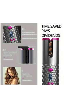 WEEME Automatic Curling Iron - Wireless Auto Curling Wand, Portable Styling Hair Curler Suitable For Fine & Soft Hair - Multicolor - View 7
