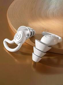 1pair Noise Reduction Earplugs, NRR 40dB Super Comfortable Silicone Reusable Earplugs, Suitable For Sleep, Snoring, Swimming, Study, Concerts, Noise Reduction And Hearing Protection - Multicolor - View 4