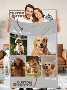 1 chiếc chăn in ảnh theo yêu cầu, chăn in ảnh và chữ cá nhân hóa, chăn ghép ảnh, chăn cho chó theo yêu cầu, chăn cho chó cá nhân hóa, chăn đắp cá nhân hóa, chăn ảnh chó, chăn ghép ảnh, đồ dùng văn phòng, chăn ảnh bạn thân, chăn ấm áp, quà tặng ảnh gia đình, quà cưới, quà sinh nhật, quà Ngày của Mẹ, quà Ngày của Cha, quà tặng cho bố mẹ, quà tặng cho bạn bè, quà tặng cho người yêu - Năm hình ảnh + chữ - Xem 3