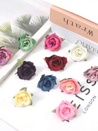 30/20 sztuk Retro Mini Róże Głowy Do Girlandy DIY, Wystrój Domu, Ślub i Zaręczyny, Do Wszystkich Typów Pokoju, Idealne Na Święto Dziękczynienia, Walentynki, Dzień Ojca, Dzień Matki, Sezon Ukończenia Szkoły - Bez Pojemnika, Nie Wymaga Baterii/Zasilania, Walentynki, Prezent