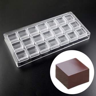 Square Chocolate Mold, Hard Plastic Candy Mold, Chocolate Size 2.8x2.8x1.5cm
