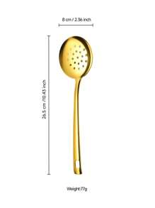 1/7pcs Stainless Steel Serving Utensil Sets, Including Cookware Spatula, Spoon, Cake Server, Soup Ladle, Suitable For Hotel, Restaurant, Party, Buffet, Home Cooking