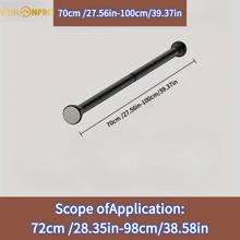 VANLONPRO 不锈钢免钻连接式窗帘杆、伸缩杆、窗帘环、橱柜挂杆、DIY可调节尺寸晾衣绳、阳台窗帘杆、卧室窗帘杆、浴室伸缩毛巾架 家居浴室装饰 秋季装饰 浴室配件 返校 - 彩色 - 查看 18