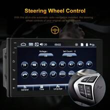 Double Din Car Stereo Radio 7'' HD Touch Screen For Android Auto Universal Car MP5 Player Support Hands-Free Calls FM/TF/USB Steering Wheel Control Mirror Link Rear View Camera(Optional) - 帶相機 - 查看 9