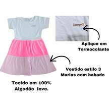 Children's Dress For Girls 100% Cotton Summer - 酒紅色 - 查看 2