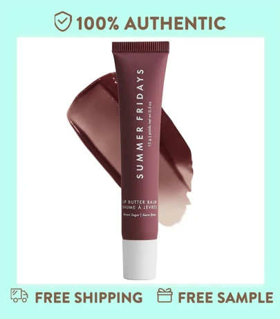 Summer Fridays 0,5 oz/ 15 g Bálsamo labial mantecoso para hidratación y brillo, color: Beige vainilla