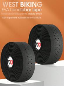 WEST BIKING Băng quấn ghi đông EVA WEST BlKING Băng quấn ghi đông có độ bền cao Băng quấn ghi đông xe đạp Băng quấn ghi đông giảm xóc có lỗ cho xe đạp đường trường - màu đen - Xem 1