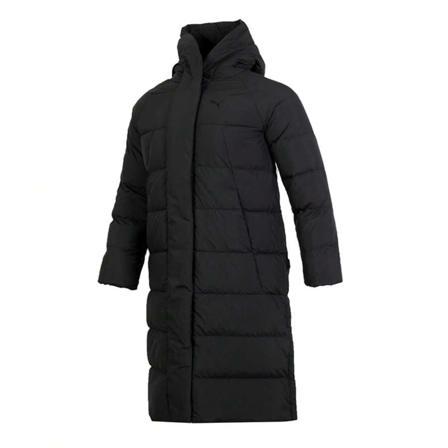 Puma Women's Outdoor Hooded Down Coat, 90% Down 10% Feather, 684236-01 - Black - View 1