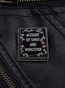 1 件《A Court Of Smut And Wingspan Book》硬珐琅别针 ACOTAR 胸针徽章时尚珠宝配饰礼物 - 彩色 - 查看 6