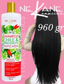 Shampoo de chile y bergamota anticaida 960g - Rojo - Ver 2