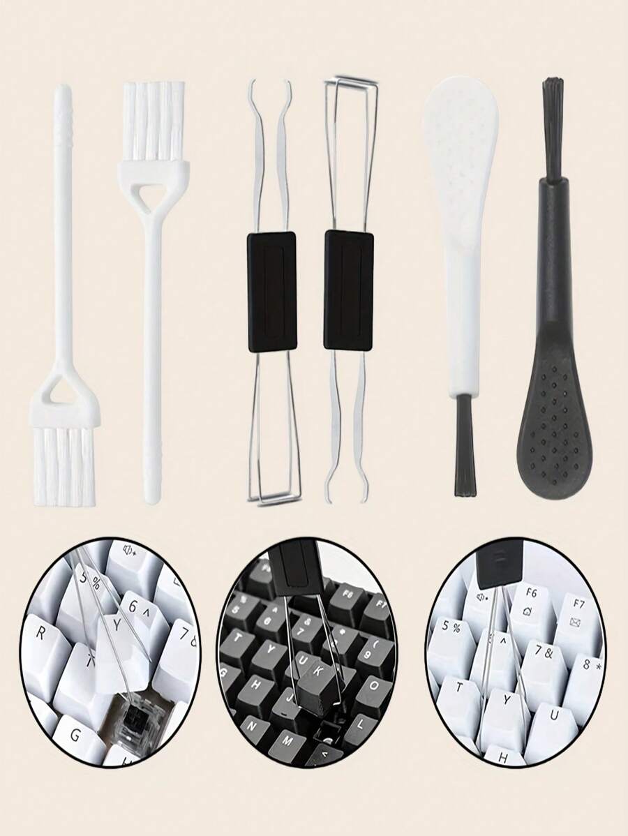4 件装通用键盘键帽拉拔器、按键开关拆卸器、按钮提取器、维护清洁工具
