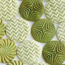 Nordic Style Lemon Flower Jam Cookie Cutter Mold Crisp Geometric Waffle Biscuit Stamp Embossers Homemade Sandwich Cookie Pastry Dessert Baking Decoration Tools - Army Green - View 3