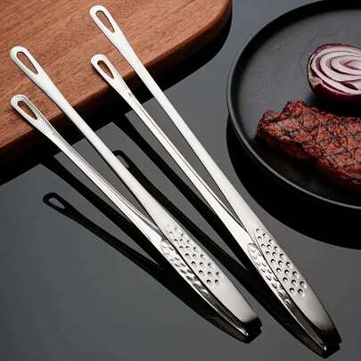 1/2pcs Food Tong Anti-Scald Cooking Clip, Kitchen BBQ Steak Tong, Bread Clip, Cooking Tool