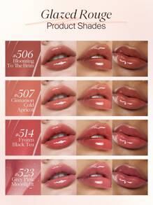 JOOCYEE Glazed Rouge 521 草莓保湿持久不褪色唇膏 - 521花間引力 - 查看 4