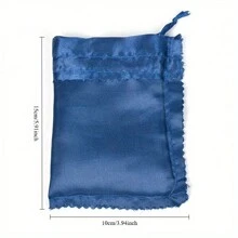 10pcs Faux Silk Satin Drawstring Jewelry Gift Bags, Suitable For Wedding, Festival, Party - Multicolor - View 3