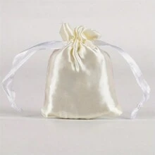 10pcs Faux Silk Satin Drawstring Jewelry Gift Bags, Suitable For Wedding, Festival, Party - Multicolor - View 9