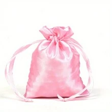 10pcs Faux Silk Satin Drawstring Jewelry Gift Bags, Suitable For Wedding, Festival, Party - Multicolor - View 7