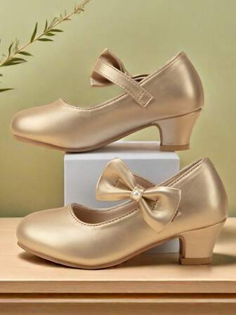 Autumn And Winter New Frozen Dreamy Gradient Low Heel Round Toe Princess Shoes Dance Shoes Comfortable Small Leather Shoes Suitable For Banquet And Banquet Versatile Essential