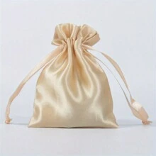 10pcs Faux Silk Satin Drawstring Jewelry Gift Bags, Suitable For Wedding, Festival, Party - Multicolor - View 11
