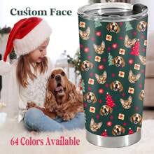 1 Cốc Giáng sinh tùy chỉnh có hình mặt, Cốc ảnh cá nhân hóa, Cốc mặt tùy chỉnh, Cốc ảnh, Cốc cà phê, Cốc du lịch có hình ảnh, Cốc mặt ngộ nghĩnh dành cho bố mẹ chồng vợ bạn gái bạn trai bạn thân chó mèo người yêu thú cưng - màu đen - Xem 1