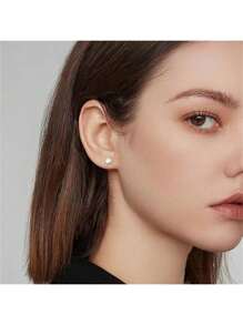 2 Stücke 925 Sterling Silber Multi-Farbige Kubische Zirkonia Ohrstecker, Funkelnde Kubische Zirkonia Ohrringe geeignet für den täglichen Gebrauch