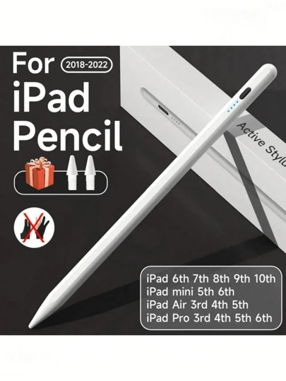 兼容 Apple Pencil 2 iPad Pen 防掌上触控笔 兼容 iPad Pro Mini 6 Air 2022 2021 2020 2019 2018 兼容 Apple Pencil iPad Pencil