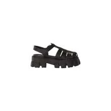 Steve Madden Echo Black Ankle Strap Chunky Platform Block Heel Fisherman Sandals - Black - View 3