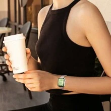 1 pieza Correa de metal compatible con la Banda Watch Fit3 con hebilla de acero inoxidable, Correas de repuesto compatibles con FIT 3