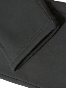 Quần dài nam lót nhiệt màu trơn có dây rút, dành cho mùa thu đông - Màu xám đen - Xem 6