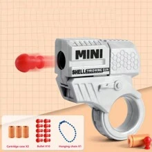 New Mini Finger Stress Relieving Rotating Turret Style Spinning Gun Toy, Cool Shooting Function - Multicolor - View 15