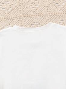 Tween Girls' Cartoon Print Short Sleeve T-Shirt And Cargo Pants Set