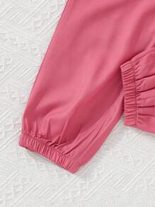 Tween Girls' Cartoon Print Short Sleeve T-Shirt And Cargo Pants Set