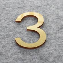 1 件简单 3D 数字贴纸，数字墙贴门牌号