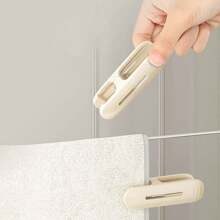 10 piezas de 6cm x 1,7cm Pinzas de ropa de plástico, pinzas de ropa resistentes al viento para secar prendas y calcetines, clips de ropa para el secado de la colada - Multicolor - Ver 5