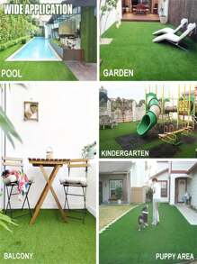 1PC Artificial Turf Carpet Fake Turf Outdoor Football Field Project Enclosure Kindergarten Green Mat Simulation Lawn