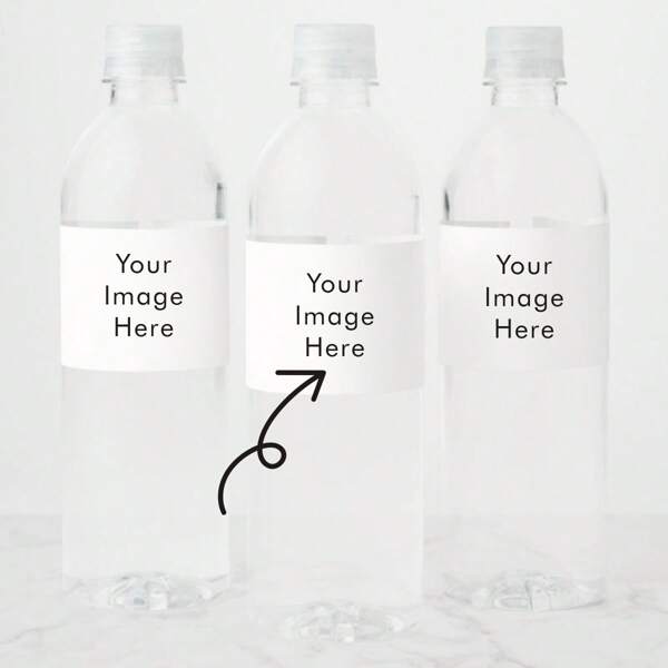 30Pcs Custom Water Bottle Labels Stickers Self Adhesive Candy Wrap Customized Your Own Picture Or Logo For Water Bottle Stickers Just Upload Photos Pictures Logos, Back To School Supplies