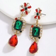 1 Paar modische und wunderschöne Weihnachts-Diamant-Ohrringe, geeignet für Mädchen zum Tragen während Festen, 1 Paar handgefertigte Karnevals-Reisperlen-Ohrringe, Masken-Ohrringe, Hummer-Ohrringe, Stiefel-Ohrringe, Karneval, sehr geeignet zum Tragen während des Karnevals, um Sie hübscher und auffallender zu machen