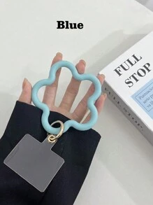 1pc Solid Color Silicone Starfish Bracelet Mobile Phone Case Pendant, Universal Phone Cover, Short Wrist Anti-Lost And Anti-Drop Device Gifts For Mother, Family, Friends, Birthday, Holiday Phone Charm, Phone Chain