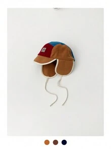 1 件装羊毛防寒护耳滑雪帽，防风保暖户外滑雪飞行员帽，时尚百搭，适合秋冬季