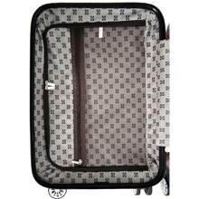 欧洲品牌法国设计 20 英寸聚碳酸酯材料手提箱，全印花可扩展容量静音旋转轮，安全锁，多种颜色，防水防刮，1 年保修，旅行、度假必备，优雅、时尚、轻便舒适，非常适合家庭旅行和送礼，顶级商品，春夏鲜艳色彩，适合男士和女士，低成本航空随身行李 - A - 查看 10