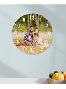 1pc Custom Photo Wall Clock, Personalized Picture Clock, 8/10/12Inch Photo Wall Clocks For Living Room Decor With Photo, Customizable Desk Clock For Bedroom, Customized Gift For Birthday Wedding Valentine's Day For Housewarming Dining Room, Living Room, Bedroom, Office, Tea Room, Home Gifts Graduation,Multi-Functional, Quick Dry,Waterproof,Anti-Mold,Reusable,Ornamental,Cute,Stylish,Exquisite,Adorable,Tidy,High-Quality,Modern,Custom,Personalized,Unique,Ideal Gifts For Him,Ideal Gifts For Her,Kitchen,Dining Room,Bathroom,Living Room,Bedroom,School,Office,Tea Room,Home,Garden,Home Harmony - Style a - View 7