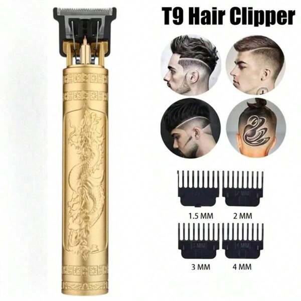 T9 Hair Clippers For Men Vintage Hair Cutting Machine Beard Trimmer Kits Body Hair Shaving Barber Beard Trimmer Electric Shaver
