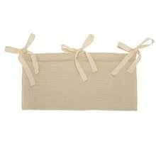 1 件婴儿床悬挂式收纳袋，双口袋尿布及配件收纳袋，适用于婴儿车、奶瓶、牙胶、玩具 - 彩色 - 查看 5