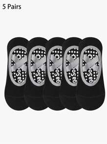 2/4/5 pares de calcetines tipo tripulación con agarre acolchado antideslizante para mujeres, aptos para Pilates, yoga, gimnasia, baile y entrenamiento deportivo