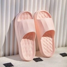 软底按摩淋浴鞋女男情侣防水防滑家居休闲时尚浴室拖鞋 - 粉色 - 查看 5