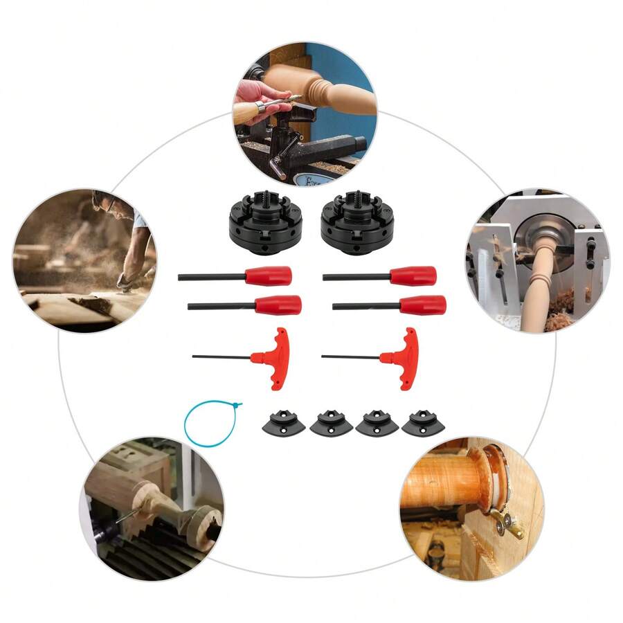 Vierbackenfutter 4 Backenfutter M18 Selbstzentrierend Spannfutter Backenfutter - Schwarz - Übersicht 1