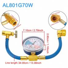 R134a Refrigerante Open Valve Charging Pipe Freon R134a Air Conditioning Recharge Hose Car Air Conditioner Tools - Blue - View 4