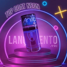 Kit 2 Top Coat Anita Matte And Neon 10ml - Immediate Shipping - Trong sáng - Xem 4