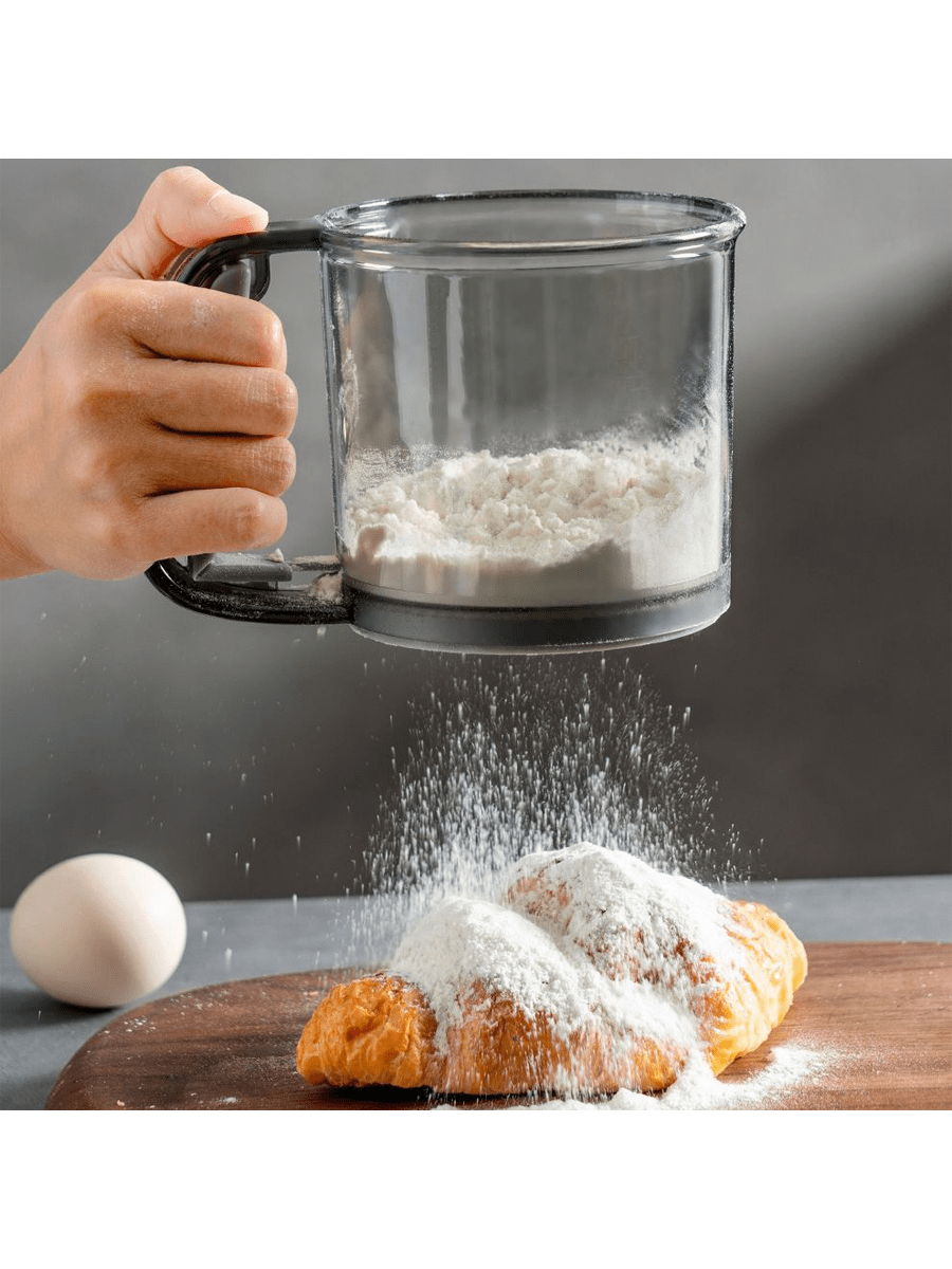 منخل طحين يدوي ضاغط، أداة خبازة لغربلة الطحين، منخ...